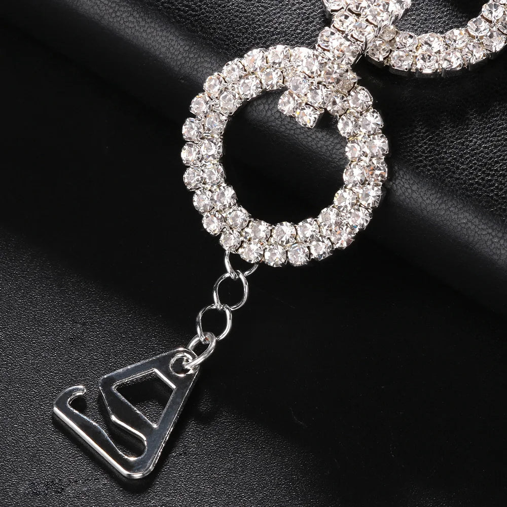 Bold Rhinestone Strap for Crop Tops & Clubwear | Edgy Statement Jewelry