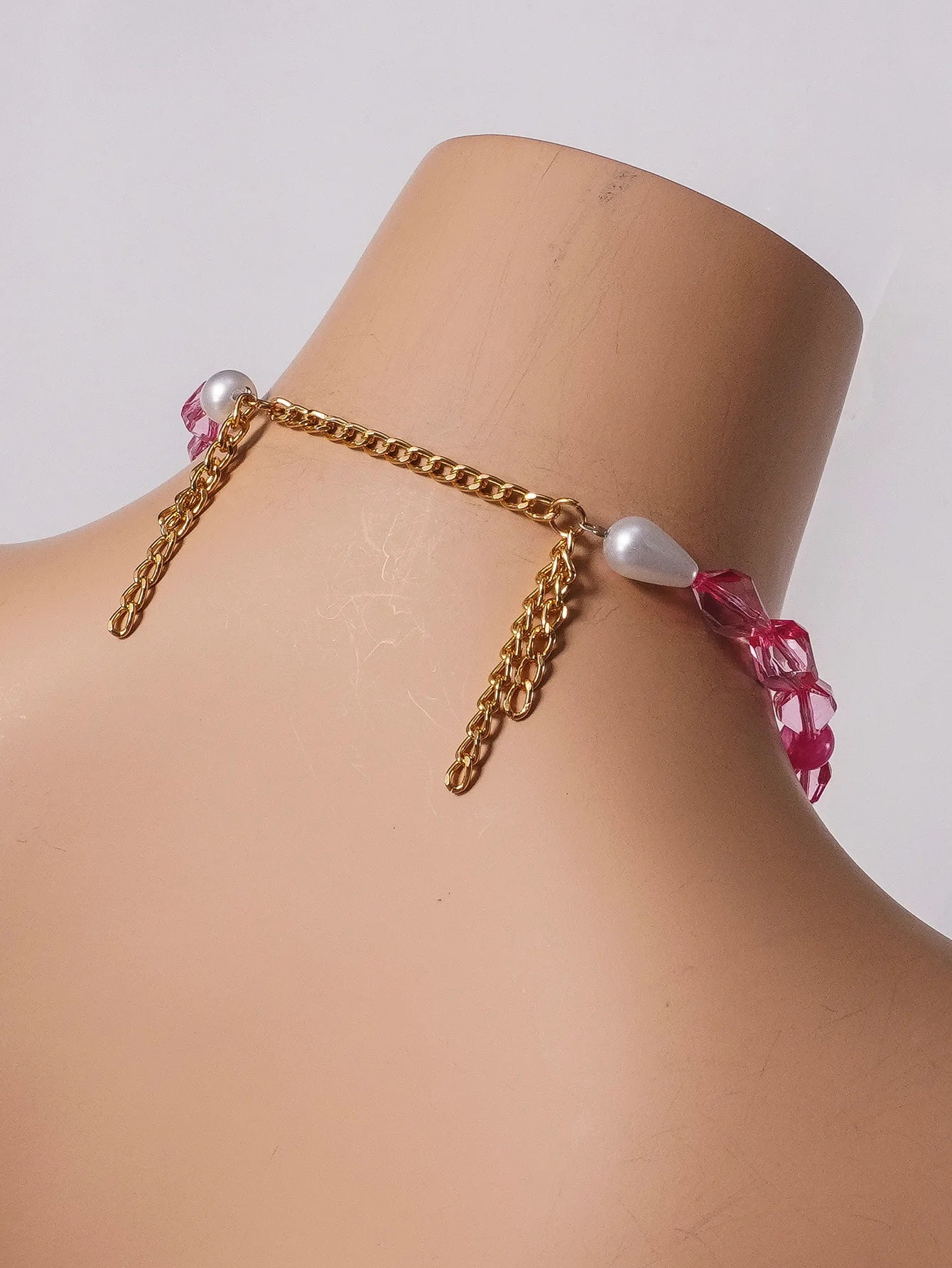 Crystal-Embellished Halter Top | Pearl Accent Bra Chain for Music Festivals, Vacations & Nights Out