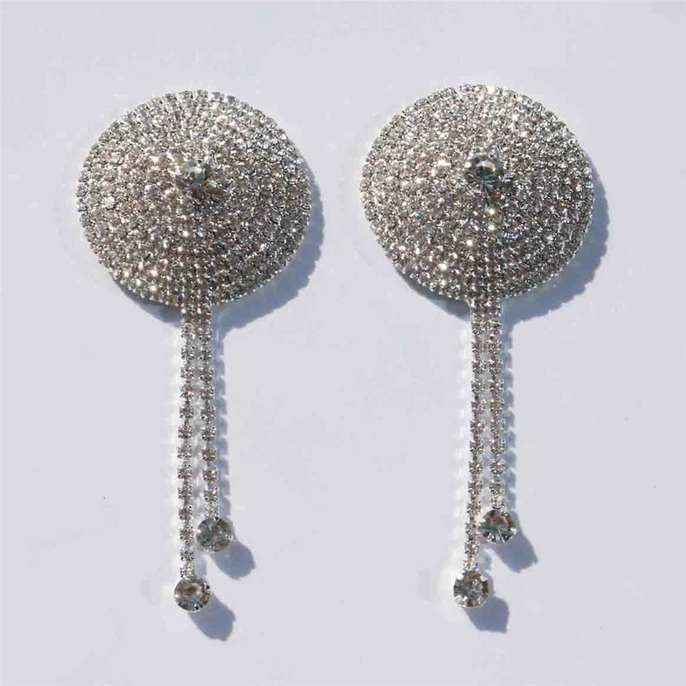 Glam Tassel Pasties & Chain – No-Pierce Body Jewelry