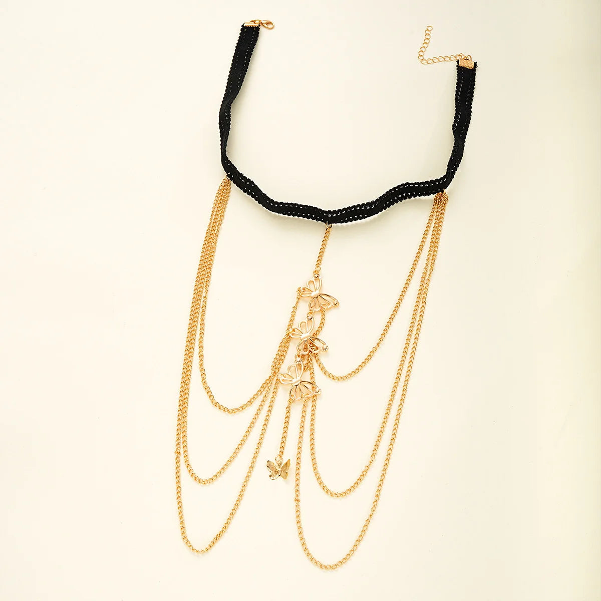 Butterfly Tassel Thigh Jewelry Set | Adjustable Boho Body Chain for Lingerie, Vacations & Music Festivals