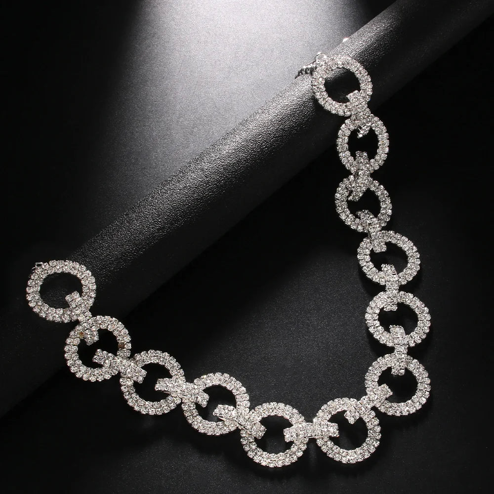 Bold Rhinestone Strap for Crop Tops & Clubwear | Edgy Statement Jewelry