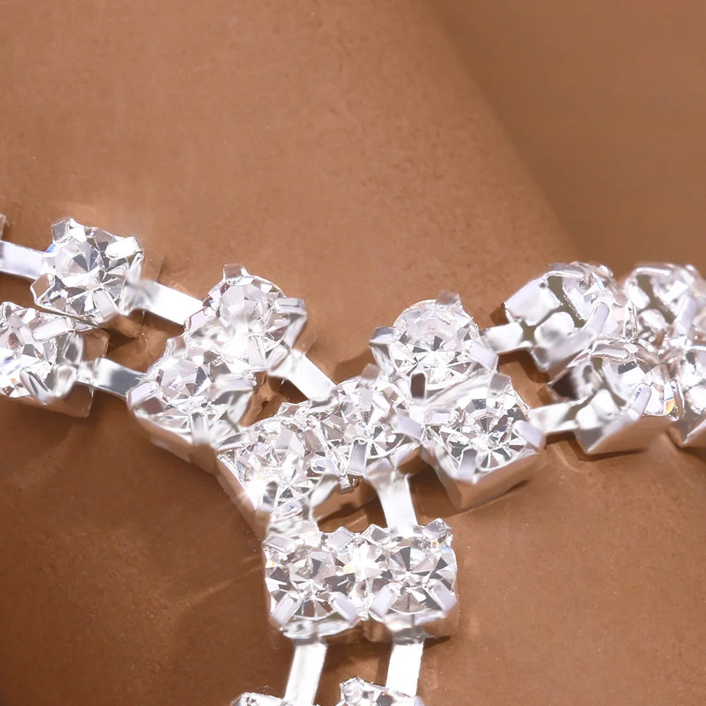 Crystal Thong & Chain Set – Sparkling Sexy Waist Chain Belt Jewelry