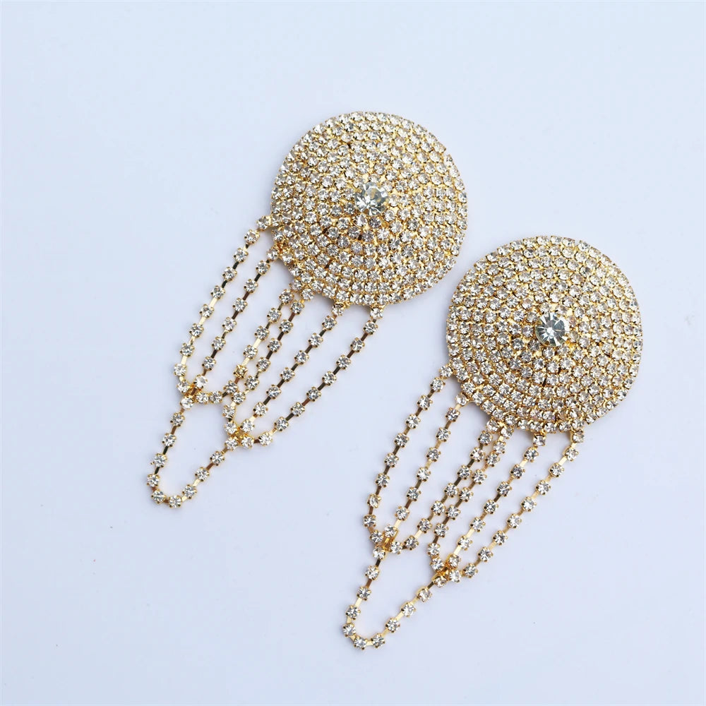 Glam Tassel Pasties & Chain – No-Pierce Body Jewelry