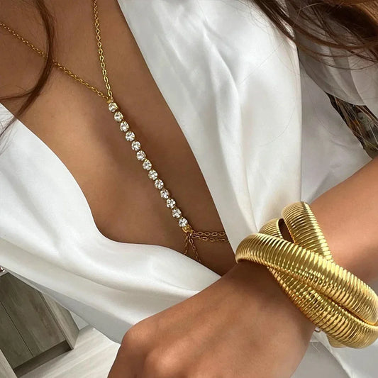 Luxe Rhinestone Body Harness – Sexy Bikini Chain Jewelry