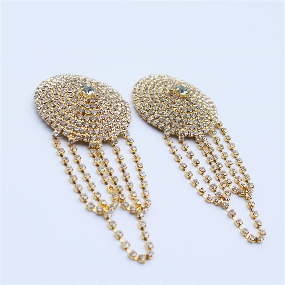 Glam Tassel Pasties & Chain – No-Pierce Body Jewelry