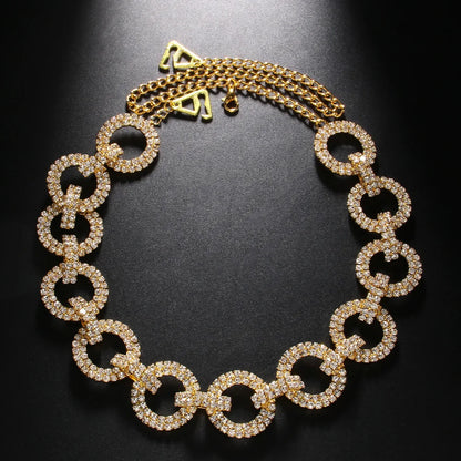 Bold Rhinestone Strap for Crop Tops & Clubwear | Edgy Statement Jewelry