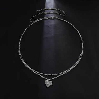 Night Out Waist Chain | Sexy Double-Layer Heart Body Jewelry for Clubs, Dates & Parties