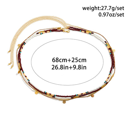 Multi-Layered Bohemian Belly Chain | Seed Bead Waist Jewelry for Music Festivals, Beachwear & Boho Outfits