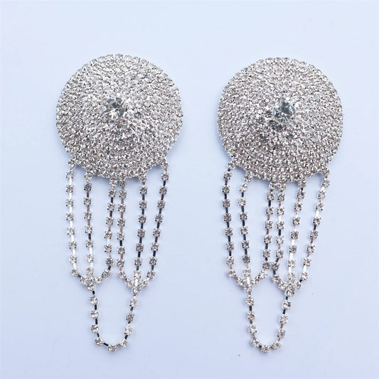 Glam Tassel Pasties & Chain – No-Pierce Body Jewelry